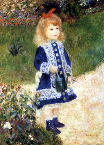 Pierre Auguste Renoir - Girl with a watering can
