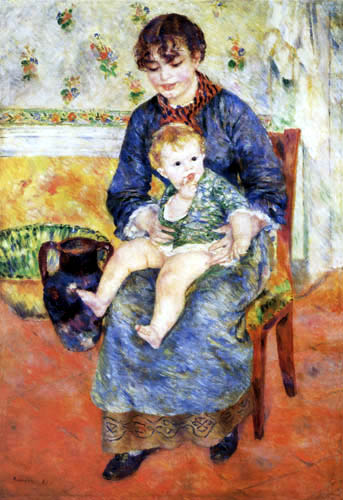 Pierre Auguste Renoir - Mother and child
