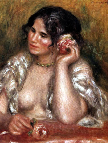 Pierre Auguste Renoir - Gabrielle with Rose