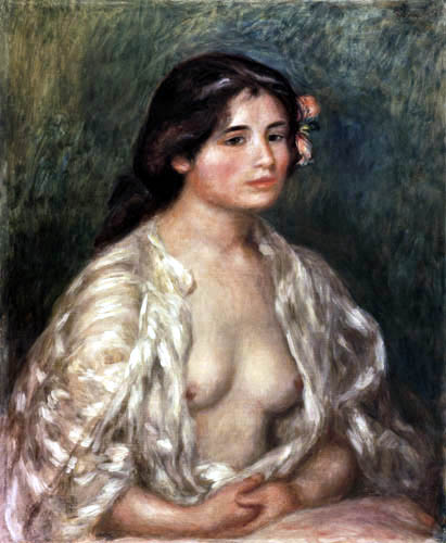 Pierre Auguste Renoir - Gabrielle with open blouse