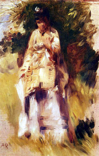 Pierre Auguste Renoir - Eine Frau neben einem Baum