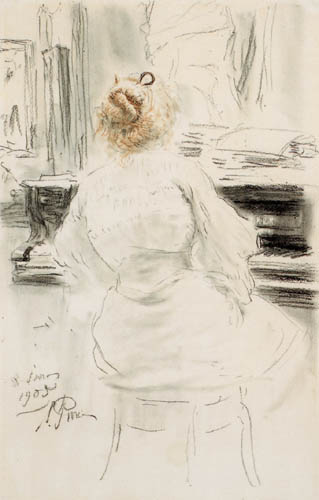 Ilja Jefimowitsch Repin - At the piano