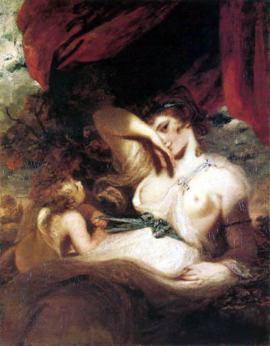 Sir Joshua Reynolds - Amor löst den Gürtel der Venus