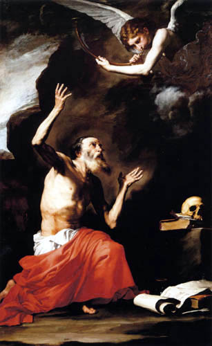 Jusepe (José) de Ribera - Saint Jerome and the Angel