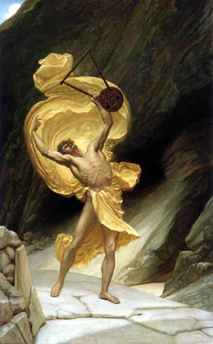 William Blake Richmond - Orpheus returning from the Shades