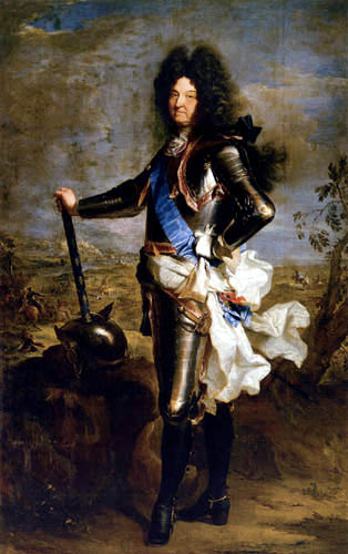 Hyacinthe Rigaud - Ludwig XIV. in Rüstung