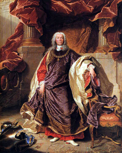 Hyacinthe Rigaud - Retrato de príncipe José Wenzel de Liechtenstein