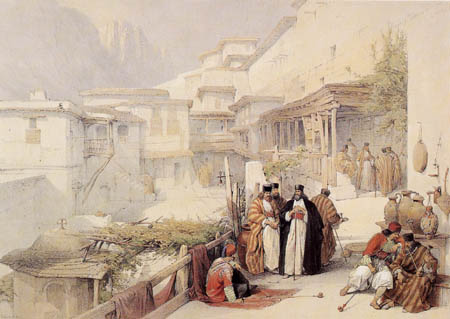 David Roberts - In a monastery