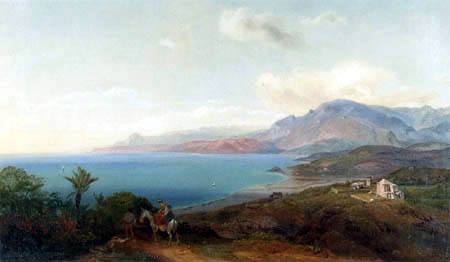 Carl Anton J. Rottmann - The bay of Genua