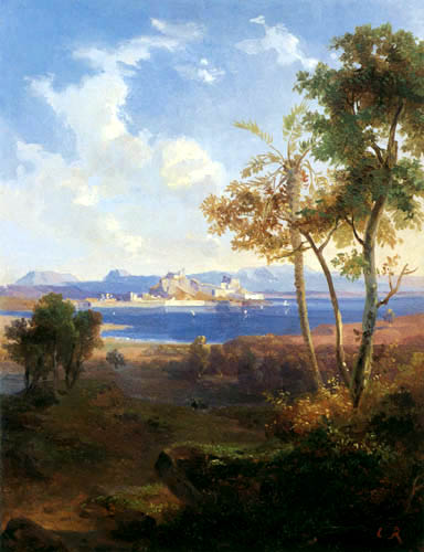 Carl Anton J. Rottmann - Blick auf Korfu