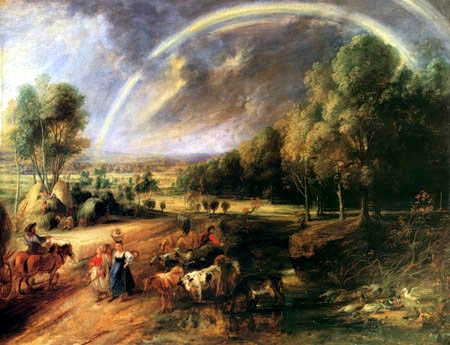 Peter Paul Rubens - Paysage avec l'arc-en-ciel