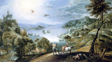 Marten Ryckaert - Landscape with the Fall of Icarus