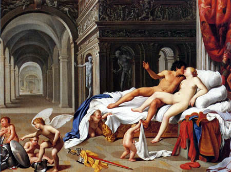 Carlo Saraceni - Cupidos, Venus y Mars