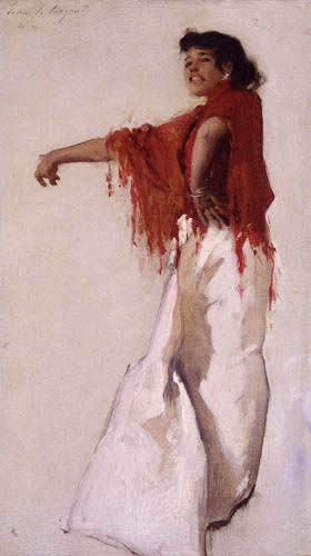 John Singer Sargent - Spanish Gypsy Dancer