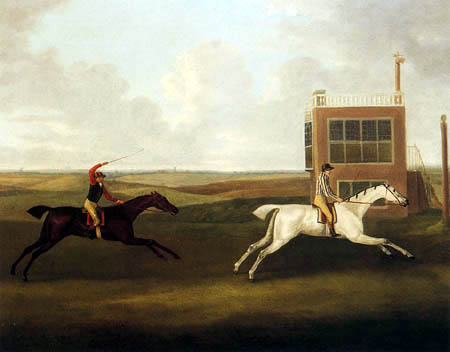 John Nost Sartorius - Horse-Racing at Newmarket