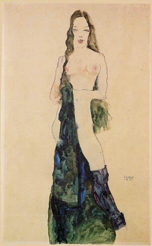 Egon Schiele - Femme nue