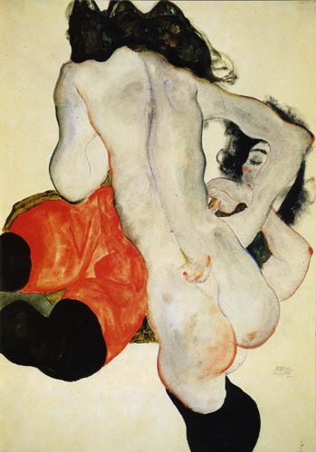 Egon Schiele - Zwei Frauen