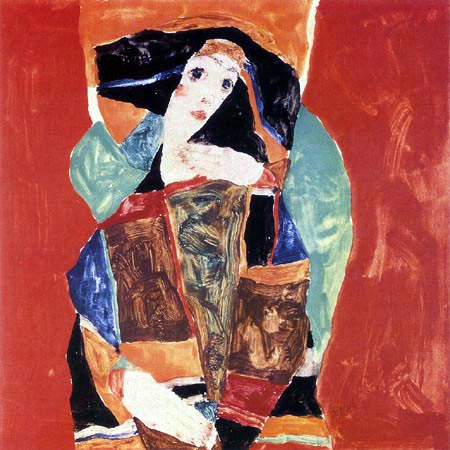 Egon Schiele - Portrait of Valerie Neuzil