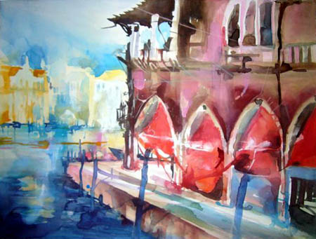 Rainer Sebald - Perscheria mit Canal Grande, Venedig