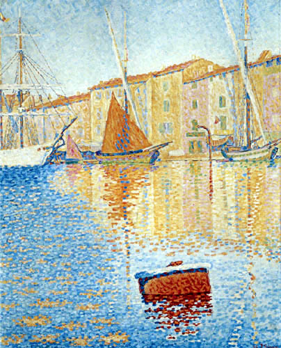 Paul Signac - La bouée rouge, Saint Tropez