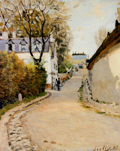 Alfred Sisley - Rue de la Princesse, Louveciennes