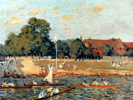 Alfred Sisley - Regatta am Hampton Court