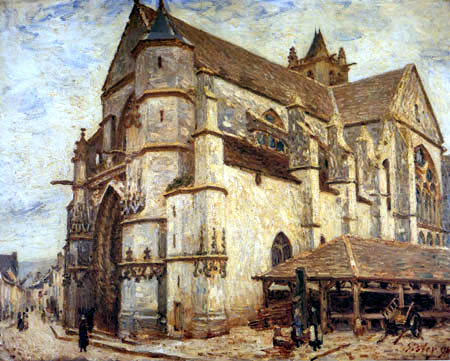 Alfred Sisley - Iglesia de Moret