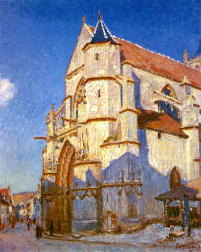 Alfred Sisley - Die Kirche von Moret