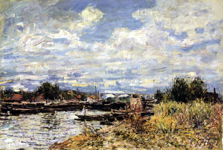 Alfred Sisley - La Seine près d'Billancourt