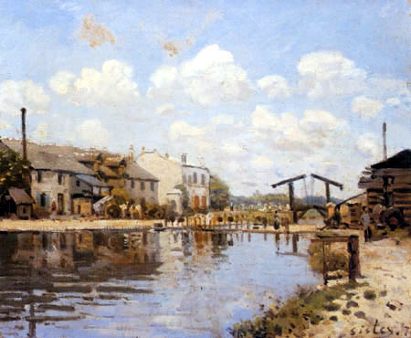 Alfred Sisley - Le canal Saint-Martin