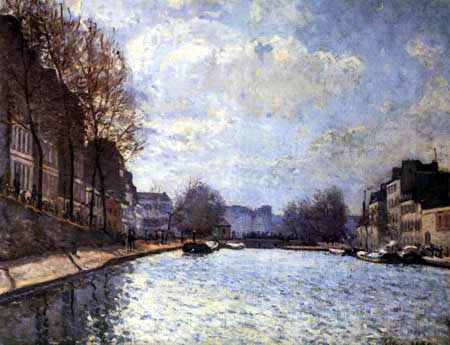 Alfred Sisley - Le canal Saint-Martin