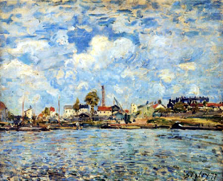 Alfred Sisley - La Seine dans le Point du Jour