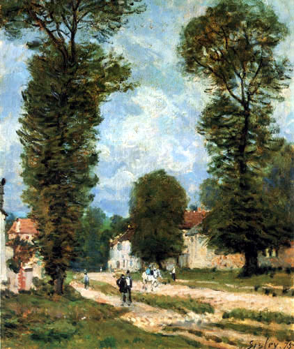 Alfred Sisley - La route de Versailles