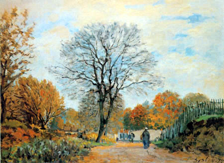 Alfred Sisley - Road in Seine-et-Marne