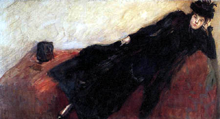 Max Slevogt - Nini in black dress