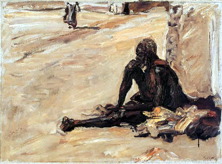 Max Slevogt - A Sudanese beggar