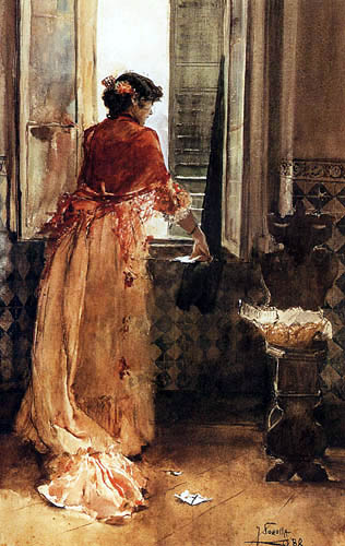 Joaquín Sorolla y Bastida - Clothilde at the window