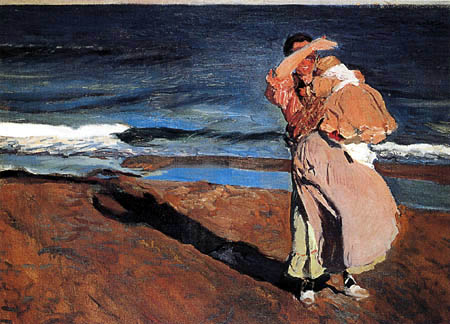 Joaquín Sorolla y Bastida - Fisherwoman with his child