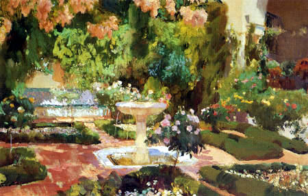 Joaquín Sorolla y Bastida - Garden of the house of Sorolla