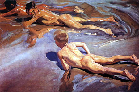Joaquín Sorolla y Bastida - Boys in the beach