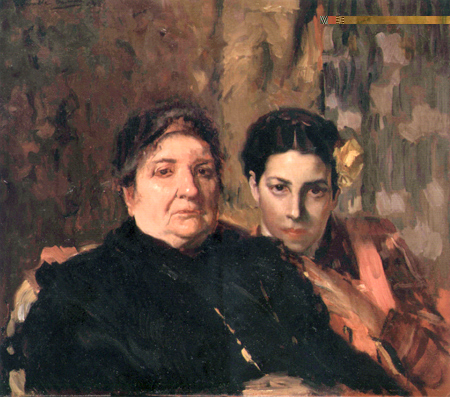 Joaquín Sorolla y Bastida - María y su abuela