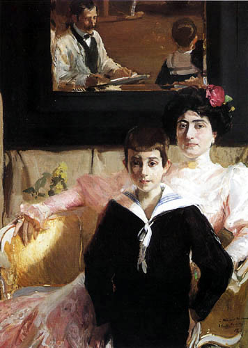 Joaquín Sorolla y Bastida - Lucrecia Arana with her son