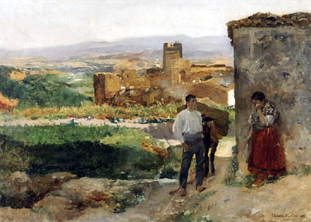 Joaquín Sorolla y Bastida - Ruines de Buñol ou L'Adieu