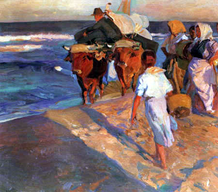 Joaquín Sorolla y Bastida - Removing the boat