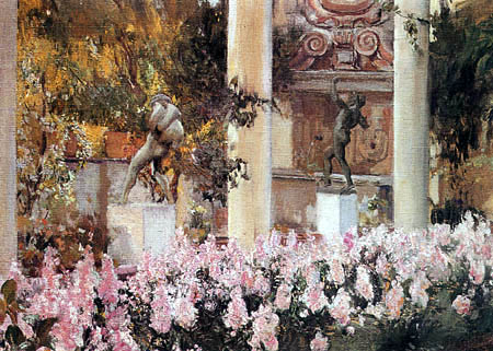 Joaquín Sorolla y Bastida - Wallflowers of the garden of the house of Sorolla