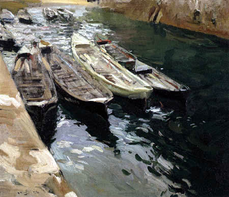 Joaquín Sorolla y Bastida - Fishing Boats, Port of Zarauz