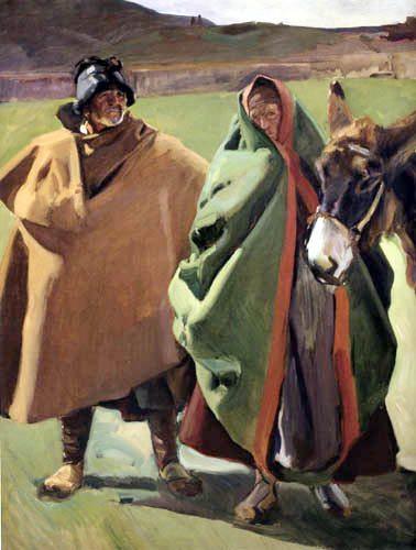 Joaquín Sorolla y Bastida - Old peasants of Soria