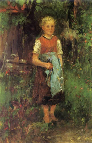Johann Sperl - Girl in the country