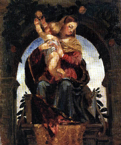 Carl Spitzweg - Maria with the Jesus child