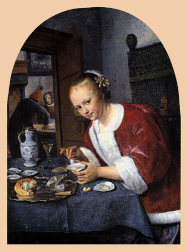 Jan Havicksz. Steen - A girl with oysters